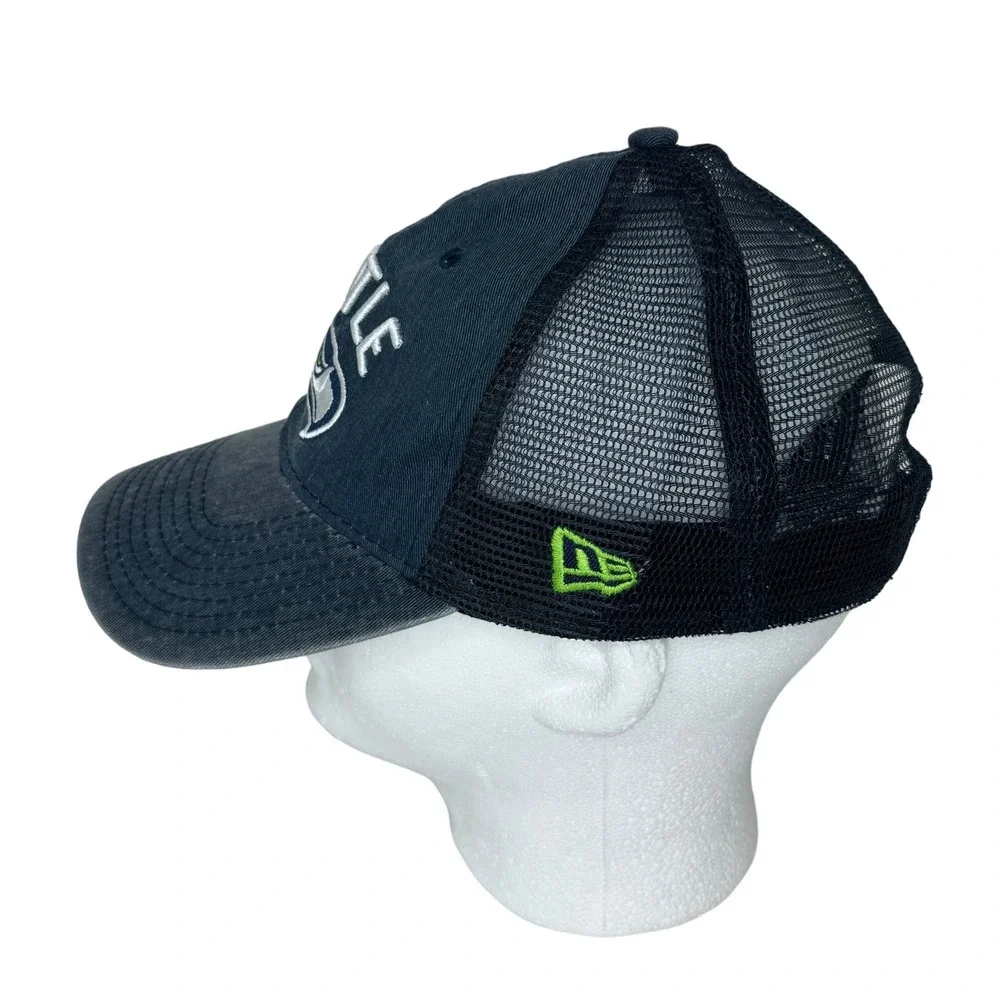 New Era NFL Seattle Seahawks 9TWENTY Snapback Baseball Hat Cap Mesh Back Blue OS